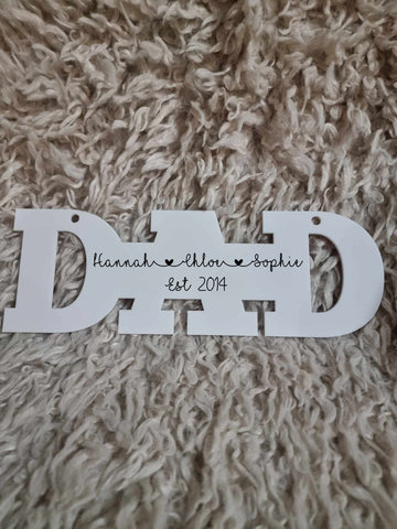 DAD Acrylic Sign