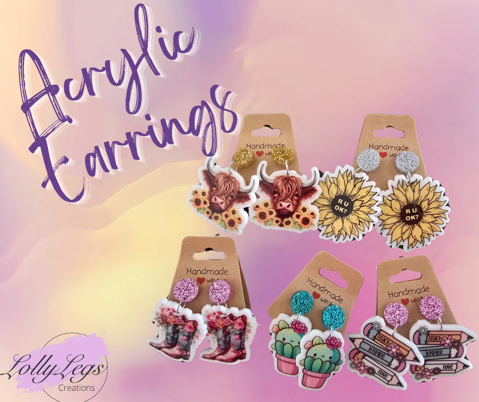 Acrylic earrings