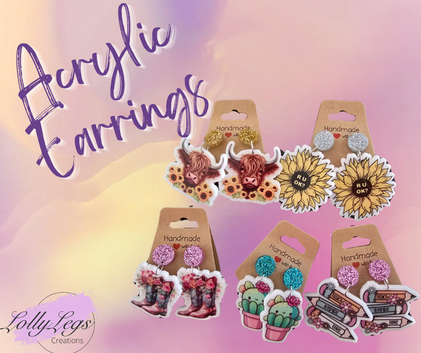 Acrylic earrings