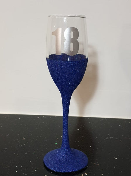 Champagne Glittered Glasses