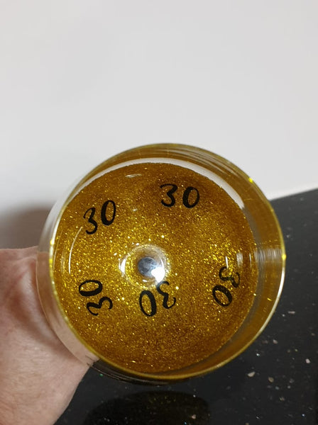 Champagne Glittered Glasses
