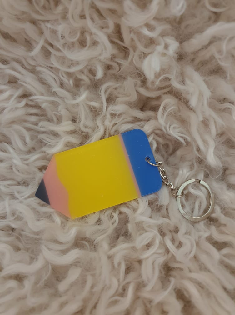 Acrylic Pencil Keyring