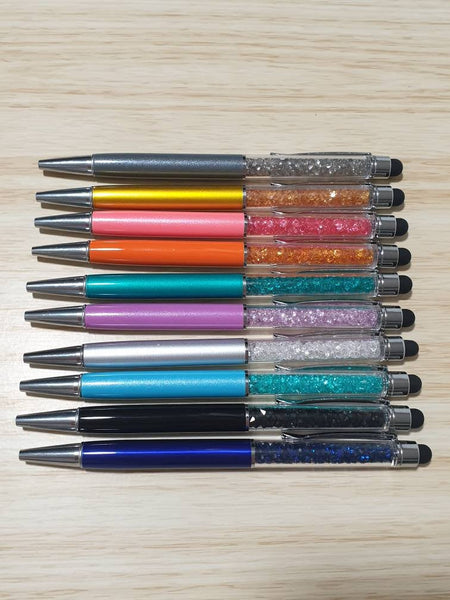 Personalised crystal pen with stylus