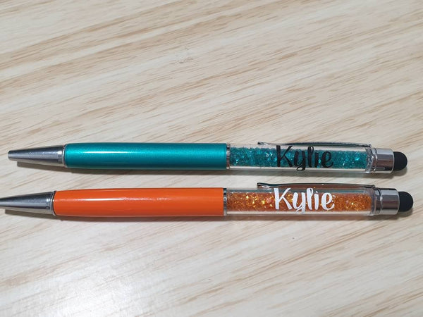 Personalised crystal pen with stylus